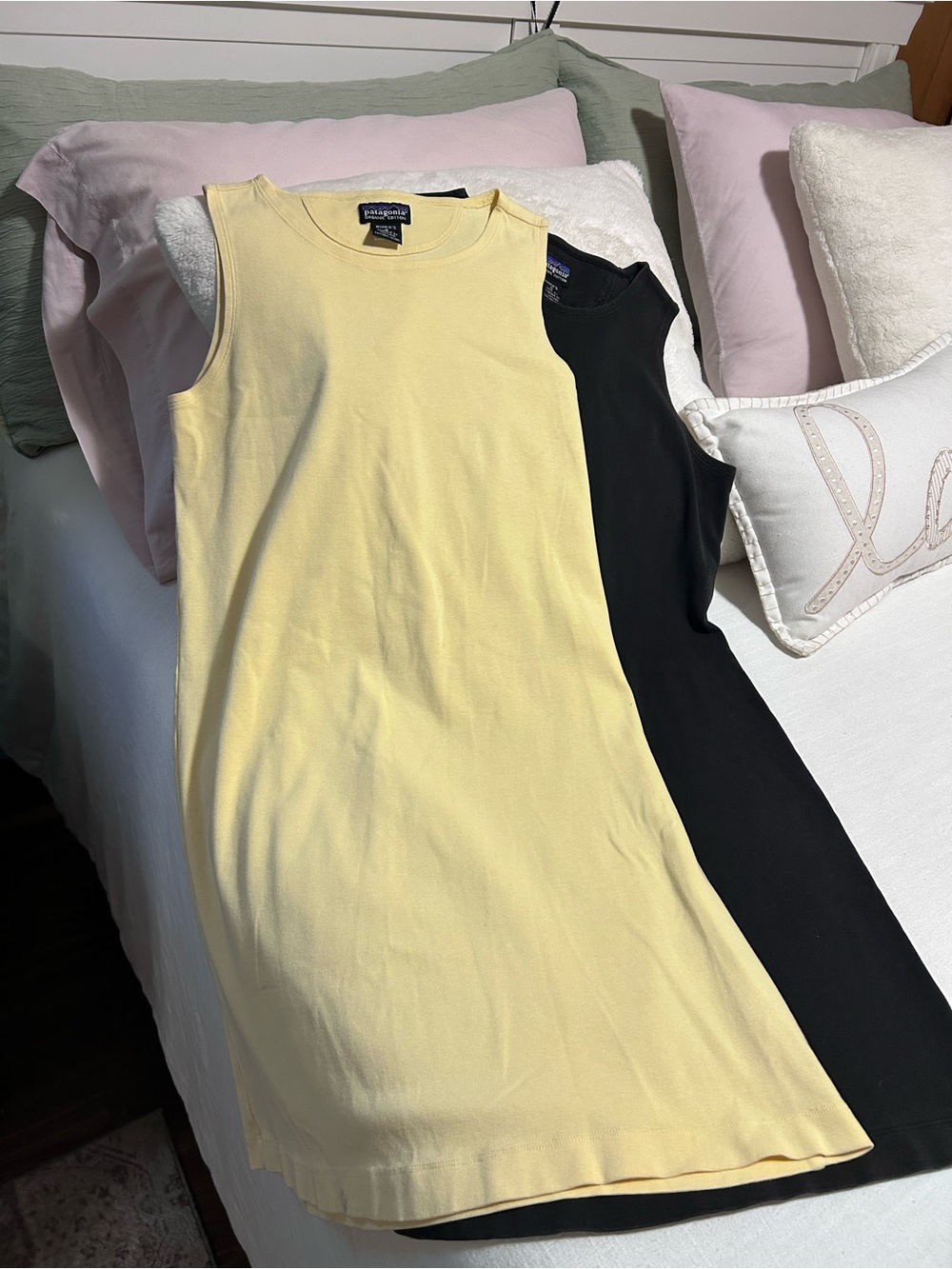 Classic Sleeveless Tank Dress - 1 Yellow and 1 Black by Patagonia size small